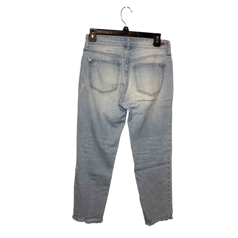 Anthropologie Pilcro and the Letterpress Crop Distressed Patch Jeans - Picture 2 of 4